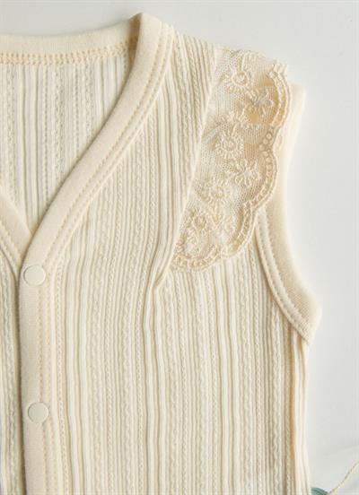 Organik Jaclin Yelek Natural