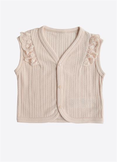 Organik Jaclin Yelek Pembe