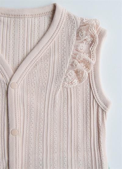 Organik Jaclin Yelek Pembe