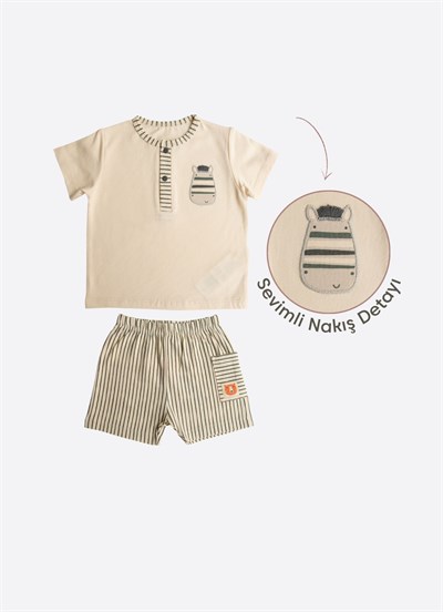 Organik Jungle Buddies 2li Takım Natural