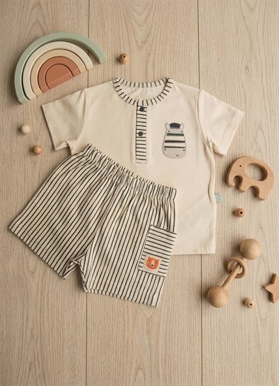 Organik Jungle Buddies 2li Takım Natural