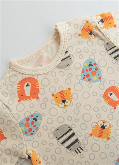 Organik Jungle Bundle 2li Şort Tulum Natural