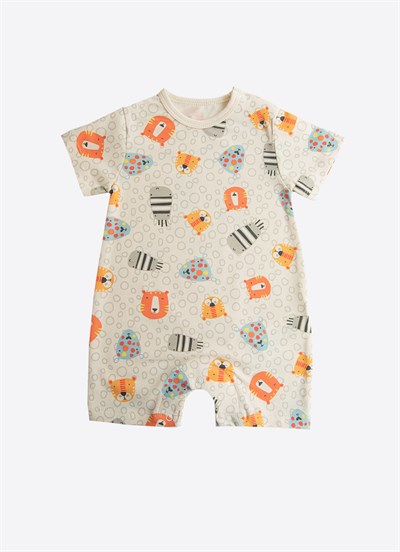 Organik Jungle Bundle 2li Şort Tulum Natural