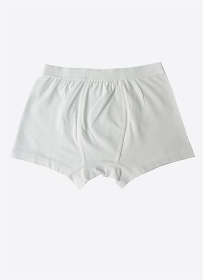 Organik Klasik 3lü Erkek Boxer Beyaz