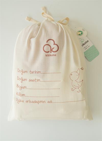 Organik Küçük Ördek 12li Zıbın Set Natural