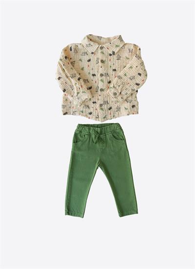 Organik Lagos 2li Takım Yeşil