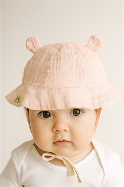 Organik Lamur Şapka Pembe