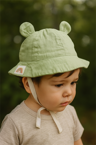 Organik Lamur Şapka Yeşil