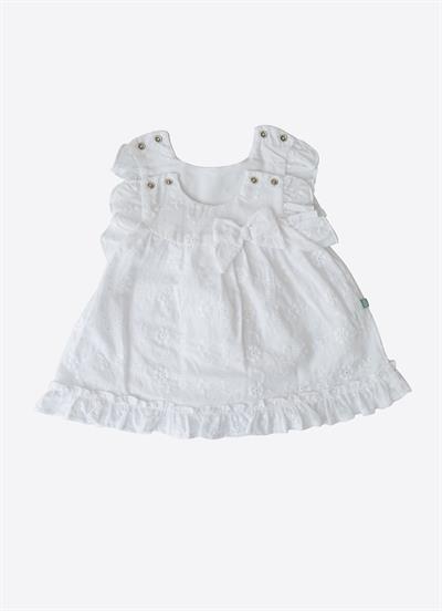 Organik Latifa Elbise Beyaz