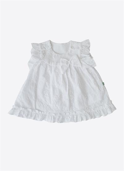 Organik Latifa Elbise Beyaz