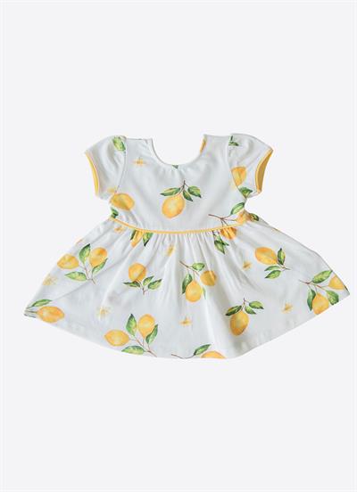 Organik Lemony Elbise Beyaz