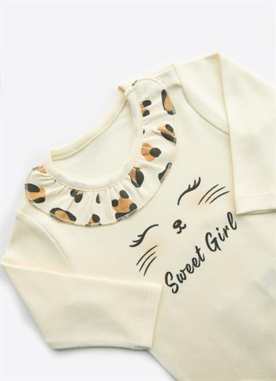 Organik Leopar 3lü Takım Natural