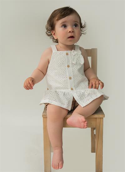 Organik Levona 2li Takım Ekru