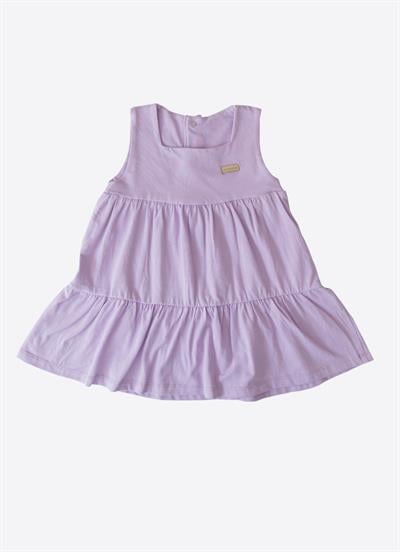 Organik Limo Çocuk  Elbise Lila