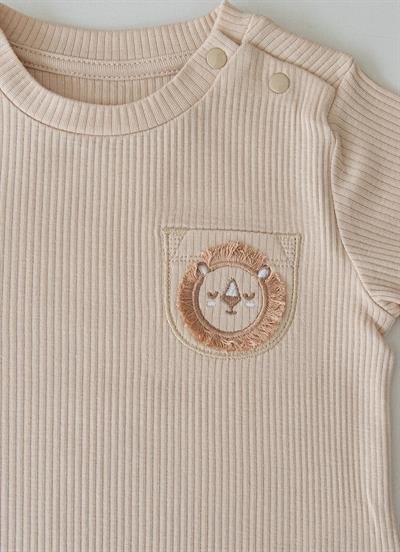 Organik Lion Head 2li Takım Bej