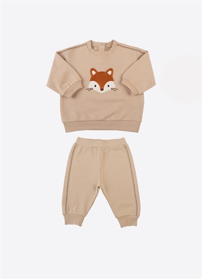 Organik Little Boy 2li Takım Bej
