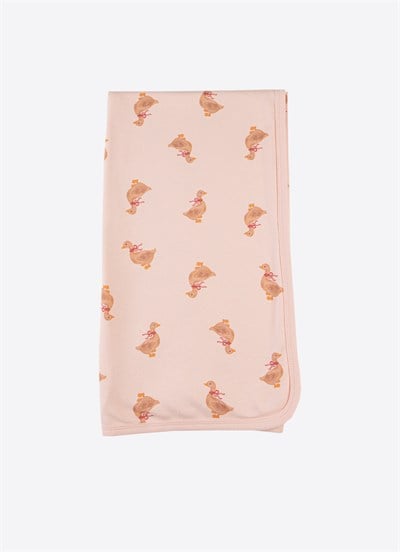 Organik Little Duck Battaniye Pembe