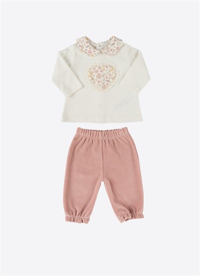 Organik Little Garden 2li Takım Pembe