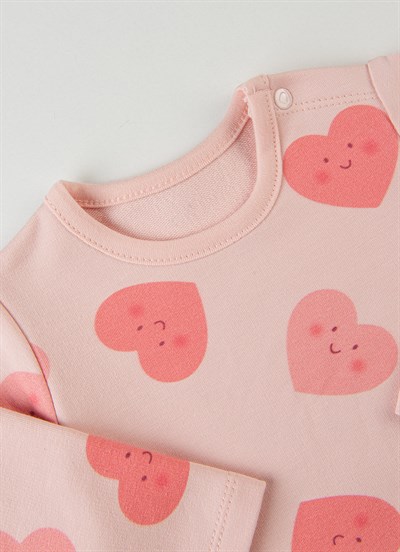 Organik Love 2li Takım Pembe