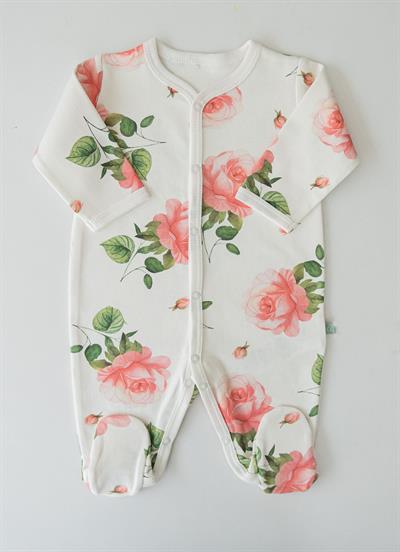 Organik Love Roses 3lü Takım Ekru