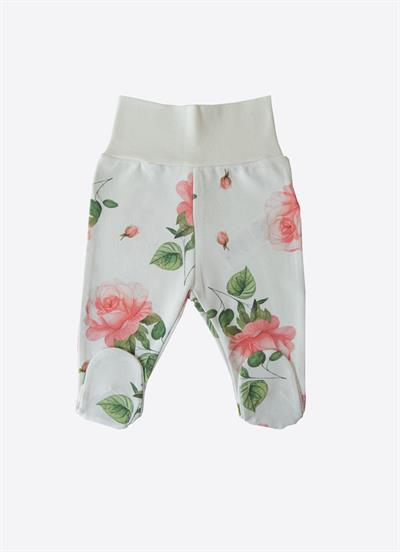 Organik Love Roses 5li Hastane Çıkış Set Ekru