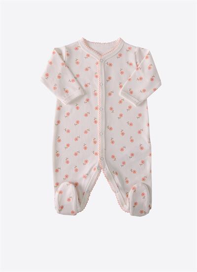Organik Lovely Flowers 4lü Tulum Set Pembe