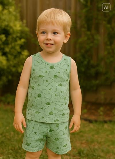 Organik Luca 2li Takım Yeşil