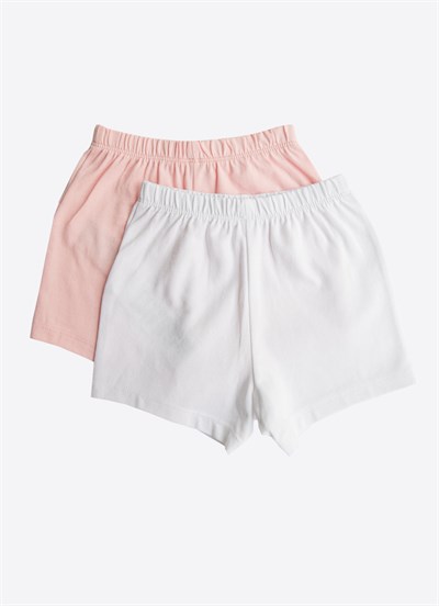 Organik Maco 2li Şort Pembe