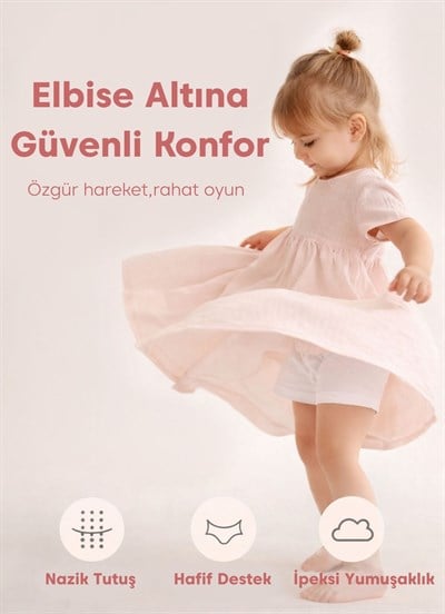 Organik Maco 2li Şort Pembe