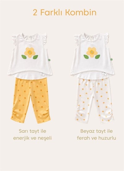 Organik Matilda 3lü Takım Sarı