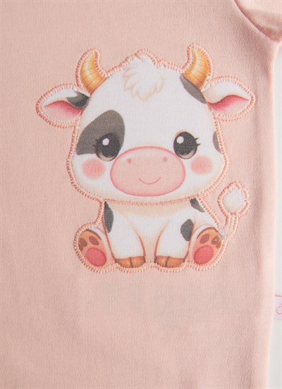 Organik Maya 2li Pijama Takımı Pembe