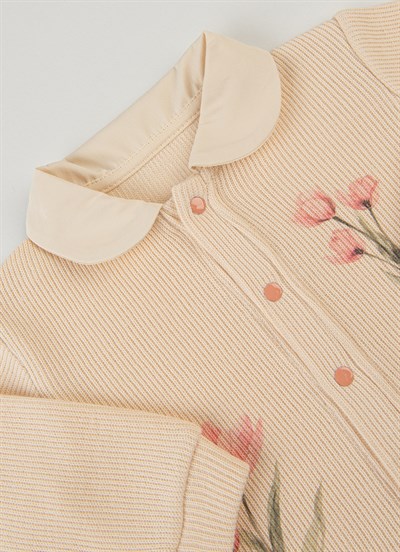 Organik Meadow Hırka Bej