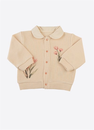 Organik Meadow Hırka Bej