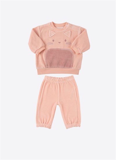 Organik Mil Cat 2li Takım Pembe