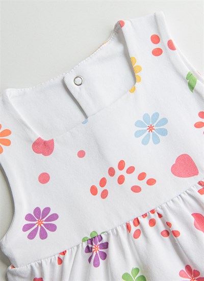 Organik Mila Elbise Çok Renkli