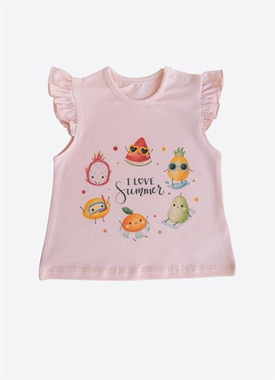 Organik Mira 3lü T-Shirt Çok Renkli