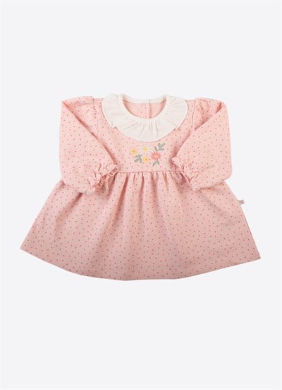Organik Misty Elbise Pembe