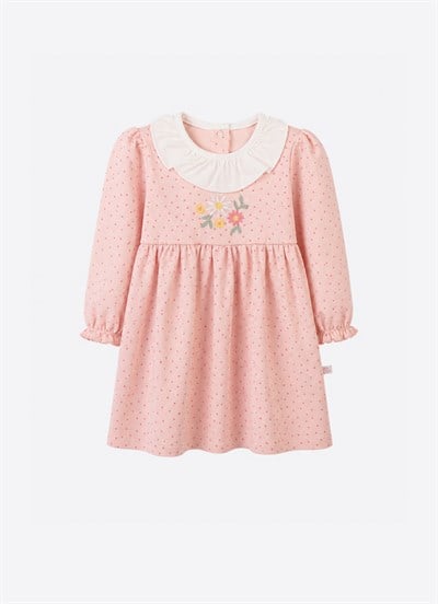Organik Misty Elbise Pembe