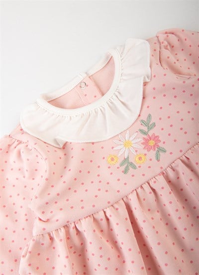 Organik Misty Elbise Pembe