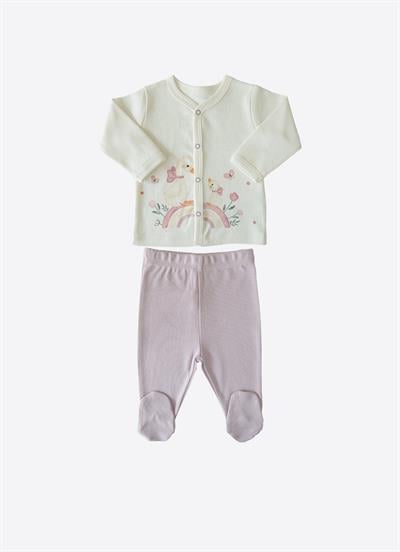 Organik Mummy Goase 2li Takım Ekru