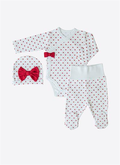 Organik My Love 3lü Takım Beyaz