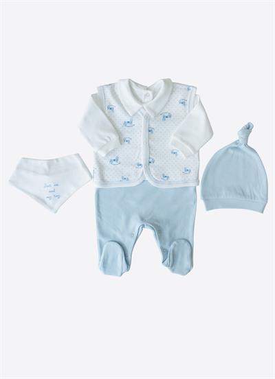 Organik My Toy 4lü Takım Mavi