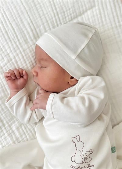 Organik New Basic 5li Zıbın Set Ekru