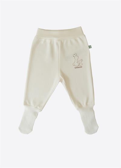 Organik New Basic Çoraptolon Bebek Boy Ekru