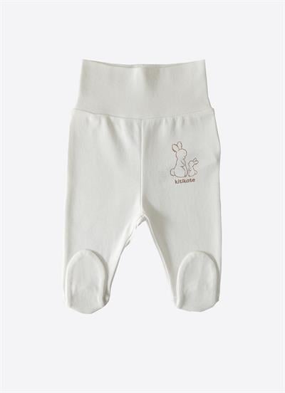 Organik New Basic Patikli Pantolon Ekru