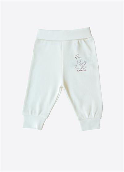 Organik New Basic Patiksiz Pantolon Ekru