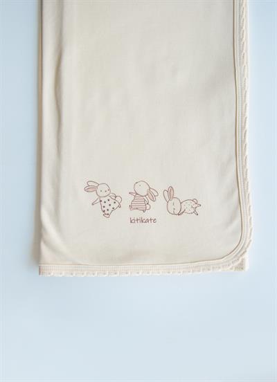 Organik New Basic Tek Kat Battaniye Natural