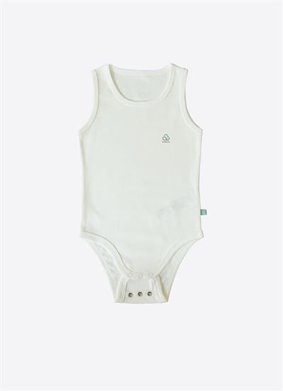 Organik New Basic Uzayan Atlet Body Bebek Boy Ekru