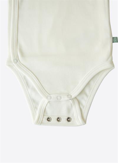 Organik New Basic Uzayan Kruvaze Kısa Kol Body Ekru