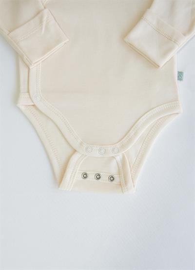 Organik New Basic  Uzayan Kruvaze Uzun Kol Body Natural